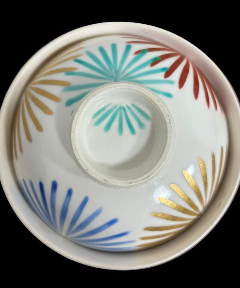 4客セット】蓋付き お椀 [花火柄] 蓋物 蓋付き椀 丼 蓋付き丼 煮物