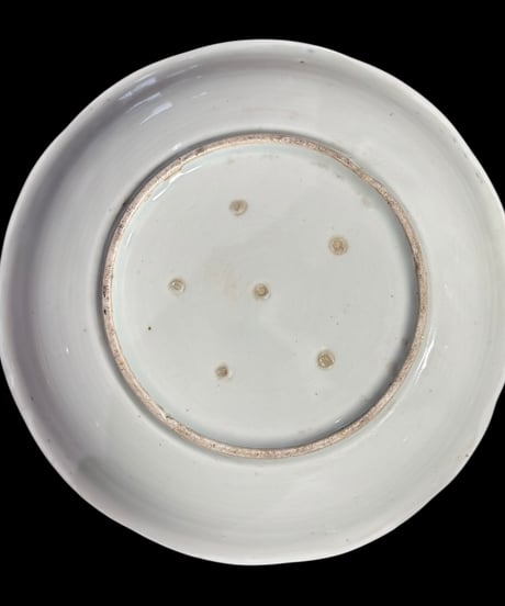 古伊万里 染付 山水風景図 中皿 丸皿 平皿 取り皿 盛り皿 飾り皿 和食器 骨董品 レトロ アンティーク
