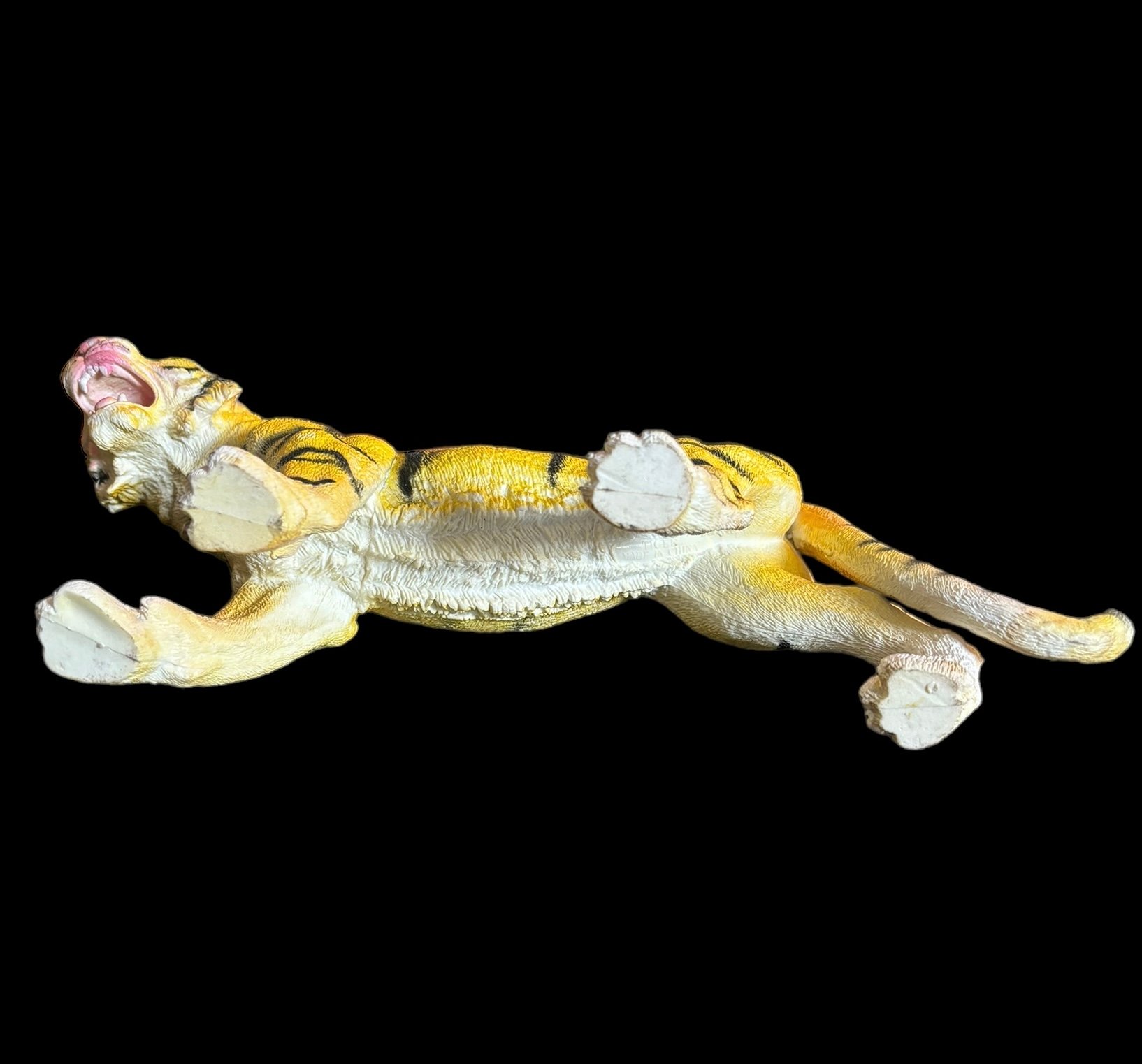 骨董　刻印有り　虎　寅　干支　インテリア　置物　レトロ　アンティーク　ジャガー 虎 置物 トラ 木製 干支 寅 タイガー 風水 縁起物 工芸品 プランター