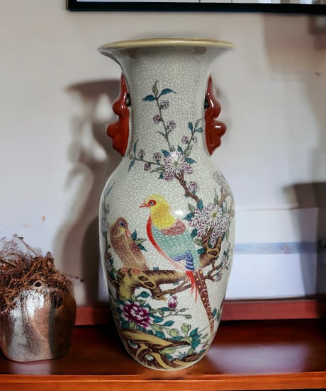 ふるさと納税 中国花瓶 天球瓶 高さ約38cm 工芸品 - bestcheerstone.com