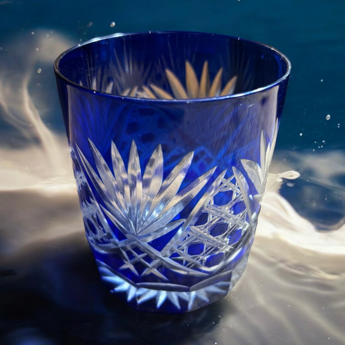 切子　冠水瓶　アンティーク　日本製 切子冠水瓶（楽天）