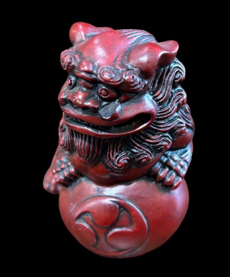 獅子 置物 中国 シーサー 縁起物 守神 魔除け 厄除け 飾り 陶器 工芸品 インテリア 骨董品 アンティーク
