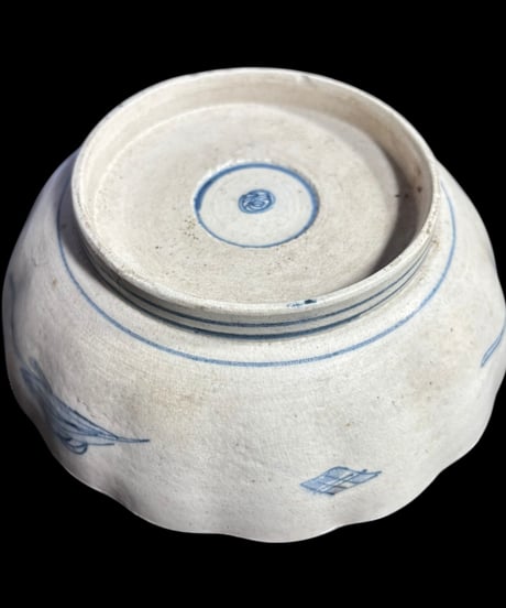 【2客セット】 古伊万里 色絵 なます皿 鳥草花文 山水風景図 時代物 伊万里 和食器 骨董品 アンティーク