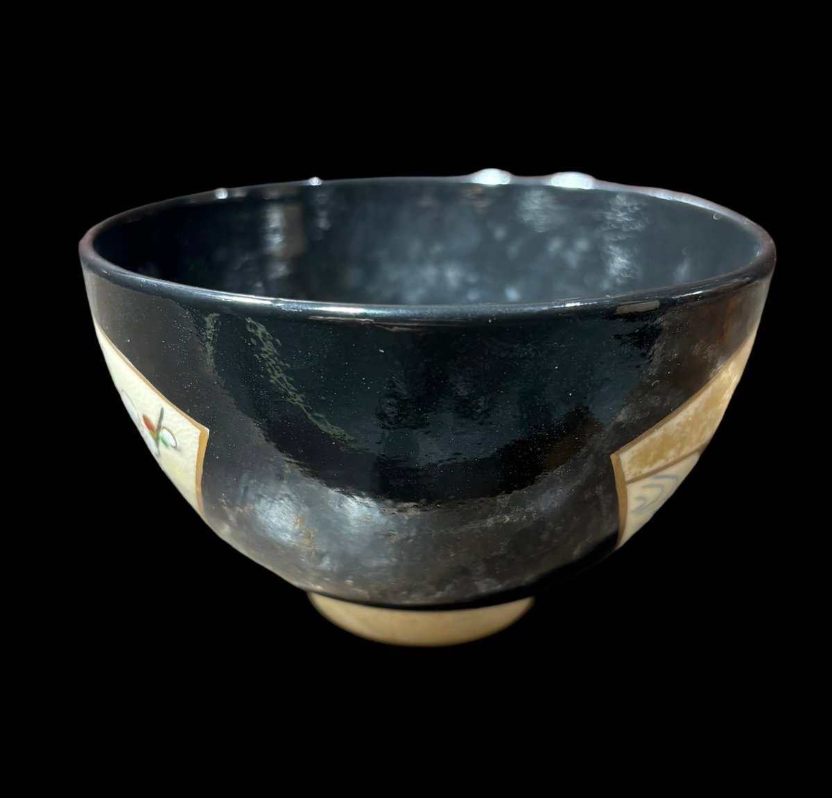 橋本紫雲 作 茶碗 [梅 柳橋図絵] 茶道具 茶器 煎茶道具 和食器