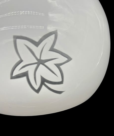 乳白 ランプシェード 紅葉 照明 電傘 雑貨 シェード カットガラス 昭和 レトロ 装飾品 インテリア アンティーク