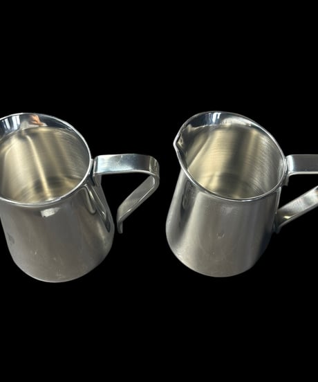 【2個セット】EBM ミルクポット 口付 ビーカー ミルクピッチャー クリーマー カフェ 業務用 骨董品 アンティーク