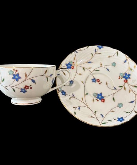 【3客揃】 彩 IRODORI カップ&ソーサー 花柄 マグカップ 紅茶 コーヒー カップ 器 茶器 昭和 レトロ アンティーク