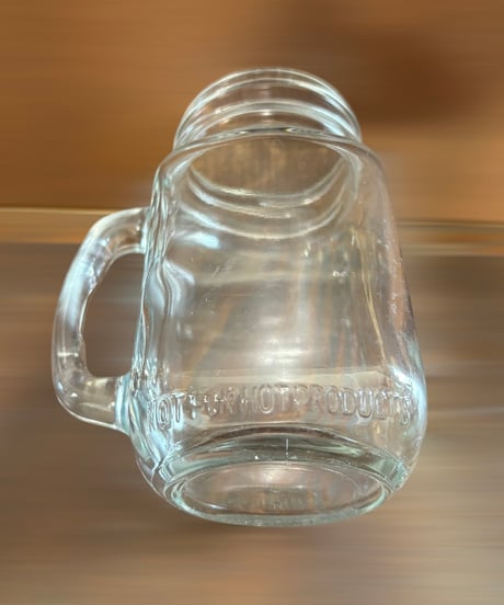 【2個セット】ガラスジャー ガラス コップ ドリンクジャー スムージーグラス 硝子 店舗用 古美術 骨董品 アンティーク