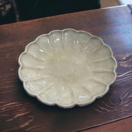 美濃焼 花形 平皿 菊皿 取り皿 盛り皿 陶器 和食器 骨董品