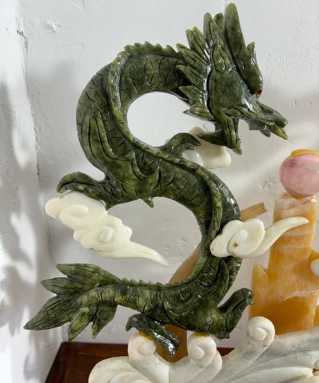 石龍置物 骨董品 辰年
