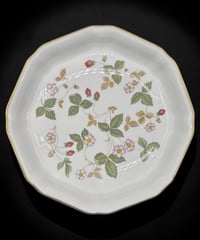WEDGWOOD ウェッジウッド ワイルドストロベリー オクタゴナルディッシュ 花柄 プレート 八角形 飾皿 英国 おしゃれ アンティーク