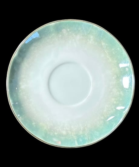 カップ&ソーサー [ターコイズ] 紅茶 コーヒー 器 昭和 レトロ 骨董品 アンティーク