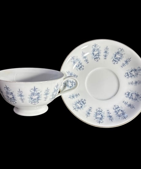 【5客揃】 BLUE CHIP STAMP RC カップ&ソーサー 日本陶器会社 花柄 マグカップ 花柄 紅茶 コーヒー カップ 茶器 昭和 レトロ アンティーク