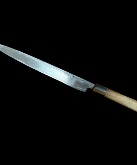 合羽橋 鍔屋 本鍛錬 包丁 全長43.5cm つば屋 出刃包丁 和包丁 刃物 調理器具 飲食店 アンティーク
