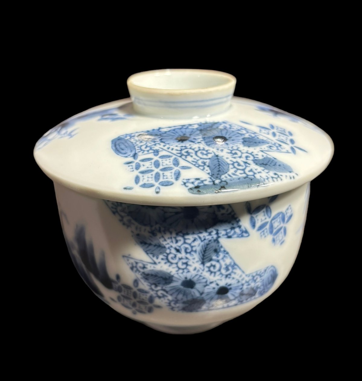 器　蓋付き　碗　１客　　陶磁器　　松　竹　梅　　花　鳥 器碗蓋付き1客陶磁器松竹梅花鳥