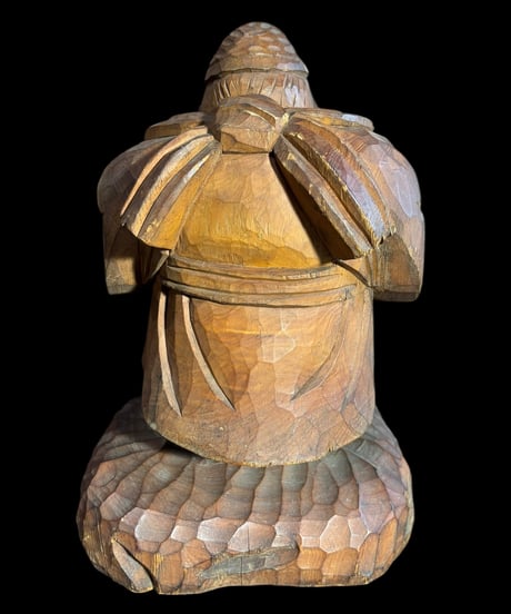 木彫り 恵比寿 大黒天 七福神 木製 恵比寿様 商売繁盛 開運 縁起物 彫刻 仏像 古美術 インテリア 置物 オブジェ 骨董品 アンティーク