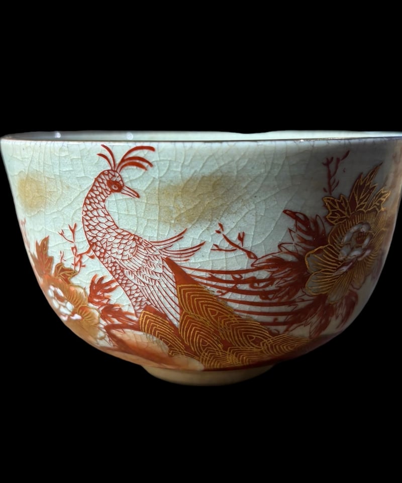 禍々し 想 茶道具 九谷焼 古九谷 金彩色絵 瓢箪細工摘 花鳥紋 禍々し 想 茶道具 九谷焼 古九谷 金彩色絵 瓢箪細工摘 花鳥紋