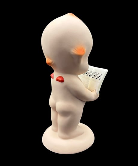 非売品 キューピー 人形 楽譜 赤羽 陶器 昭和 レトロ 工芸品 インテリア 骨董品 アンティーク