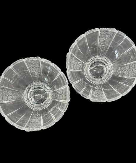 【2個セット】 純喫茶 レトログラス デザートグラス ガラス サンデー アイス クリスタル 食器 レトロ アンティーク