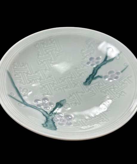 【4客セット】 小皿 桜 取り皿 平皿 丸皿 花 和食器 陶器 骨董品 アンティーク