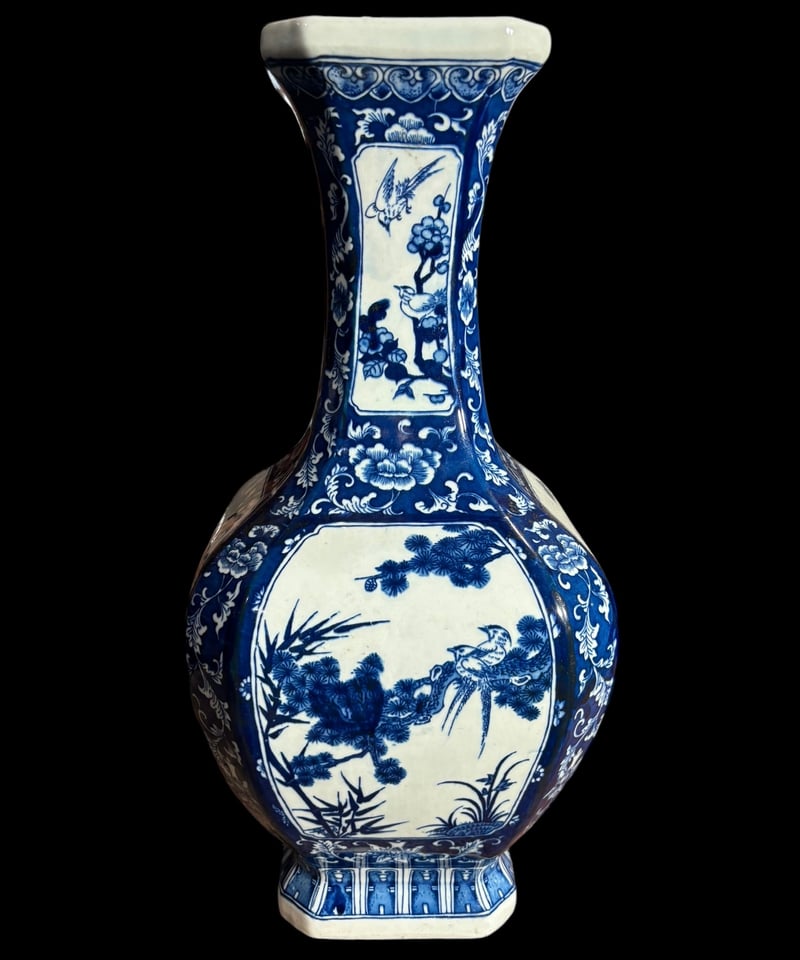 壺 青白磁 中国雑貨 染付 フラワーベース 花瓶 花入れ 花器 陶器 壺 青白磁 中国雑貨 染付 フラワーベース 花瓶 花入れ 花器 陶器