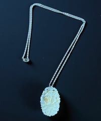真珠 天然素材 薔薇 ネックレス パール バラ アクセサリー ジュエリー アンティーク ヴィンテージ