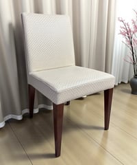 取手付き 網目模様 ダイニングチェア ホワイト 洋風 カウンターチェア 一人掛け 椅子 チェア アンティーク