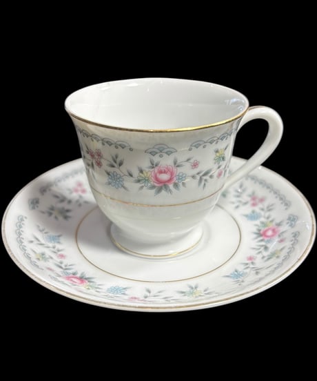 【4客揃】オールドノリタケ カップ&ソーサー 花柄 ノリタケ 日本陶器会社 マグカップ 紅茶 コーヒー カップ 茶器 昭和 レトロ アンティーク