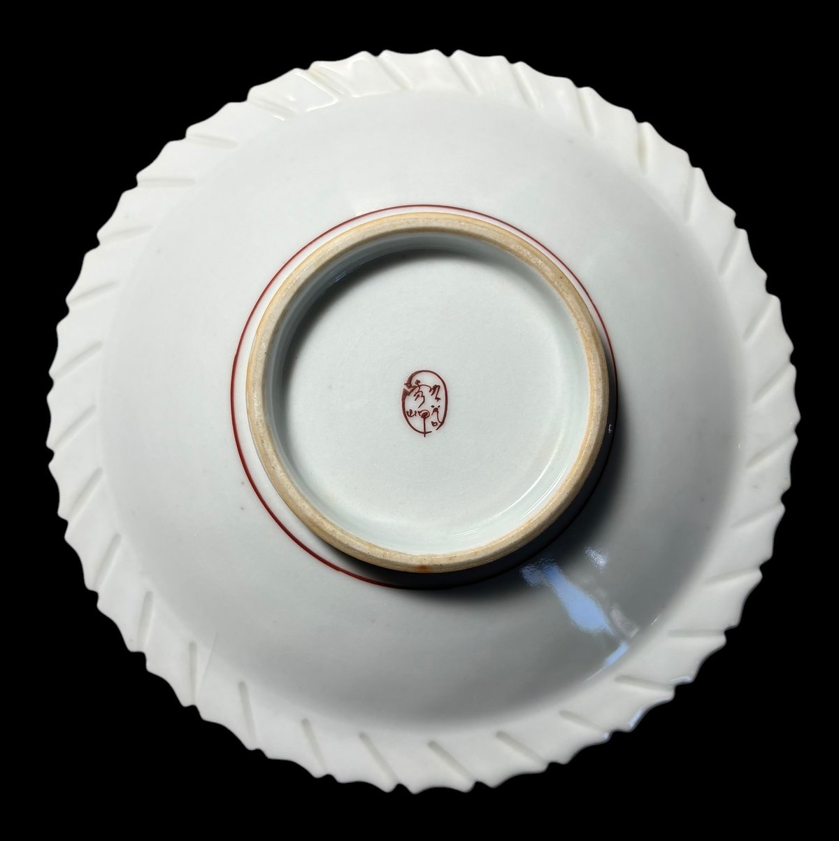 2客セット】九谷焼 秀峰作 色絵 [たけのこ] 鉢 筍 丸皿 取り皿 飾り皿