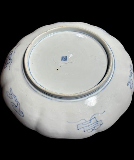 古伊万里 色絵 [松竹梅鳥文絵] 丸皿 取り皿 飾り皿 和食器 江戸 伊万里 陶器 骨董品 アンティーク