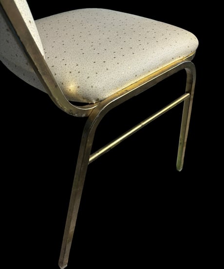 ミトノ レセプションチェア ホワイト スチール椅子 ミーティングチェア 一人掛け スタッキングチェア 宴会 結婚式 パーティー 椅子 チェア アンティーク