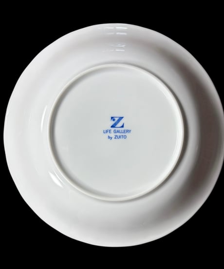 【3客セット】LIFE GALLERY by ZUITO 青花 丸皿 染付 取り皿 盛り皿 飾り皿 和食器 骨董品 アンティーク