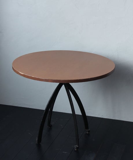 ラウンドトップテーブル ROUND TOP TABLE w/IRON LEG