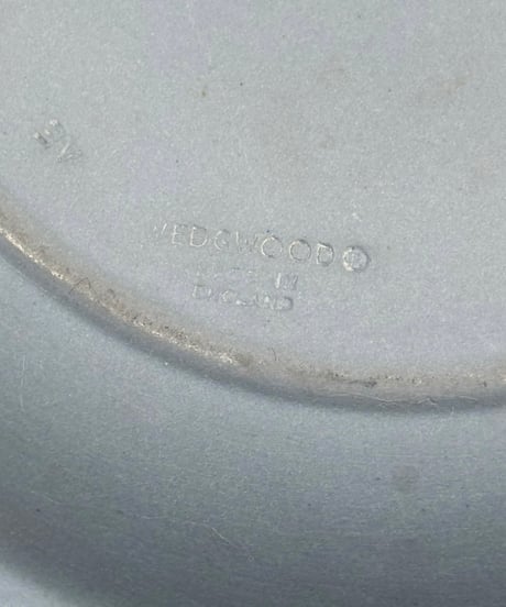 WEDGWOOD ウェッジウッド ジャスパー ペールブルー 小皿 丸皿 飾り皿 英国 和食器 骨董品 アンティーク