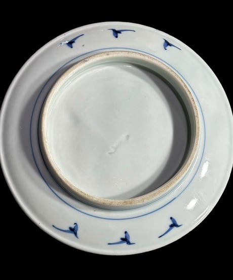 染付 六寸皿 松 丸皿 平皿 飾り皿 取り皿 和食器 骨董品