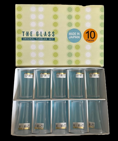 【10客セット】THE GLASS ザ グラス 日本製 東洋佐々木ガラス タンブラー 硝子 ガラス フラワー コップ 昭和 レトロ アンティーク