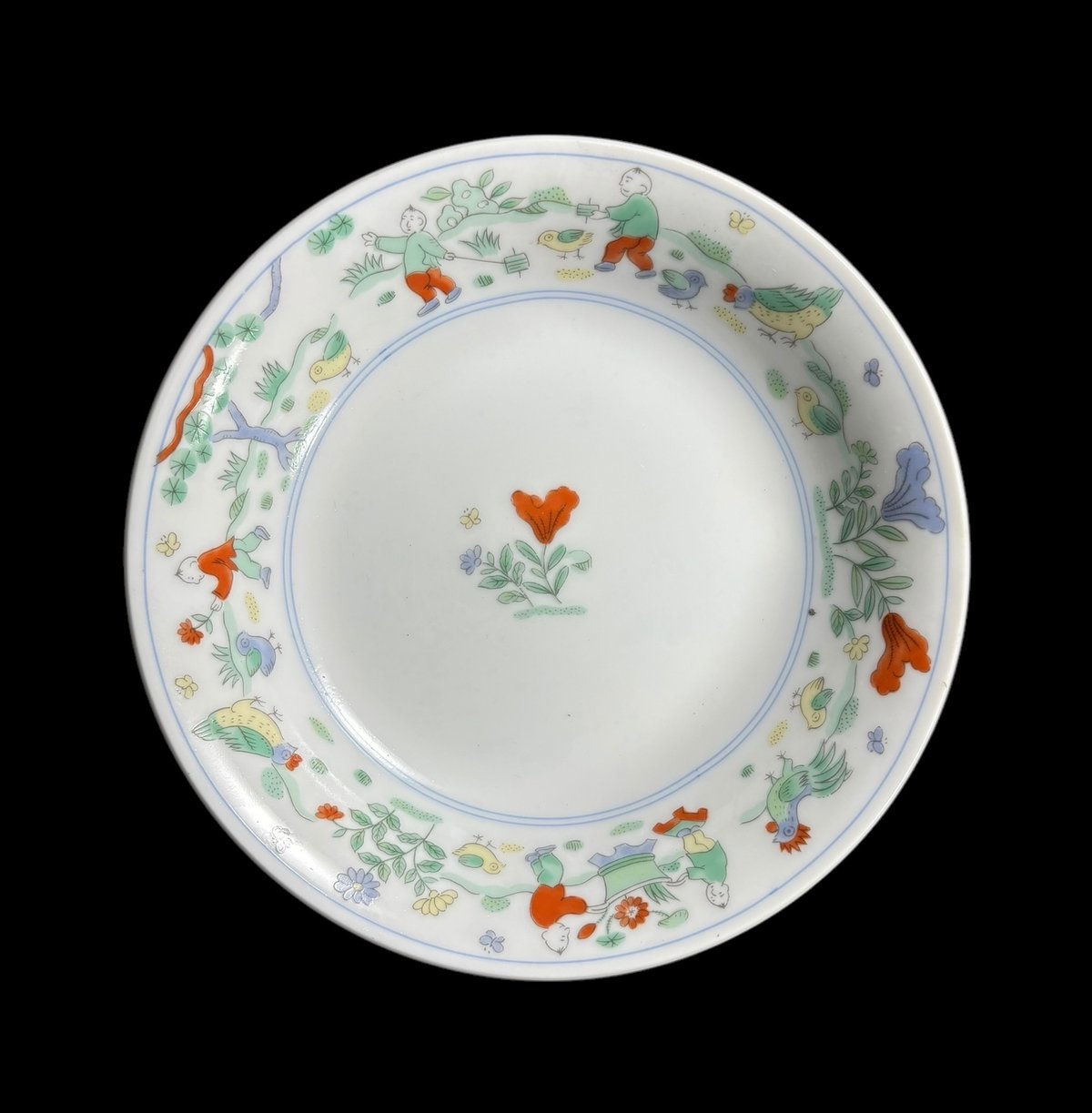 2客セット】大昭和龍峰製 故宮の庭 丸皿 中華 小皿 プレート 中華食器