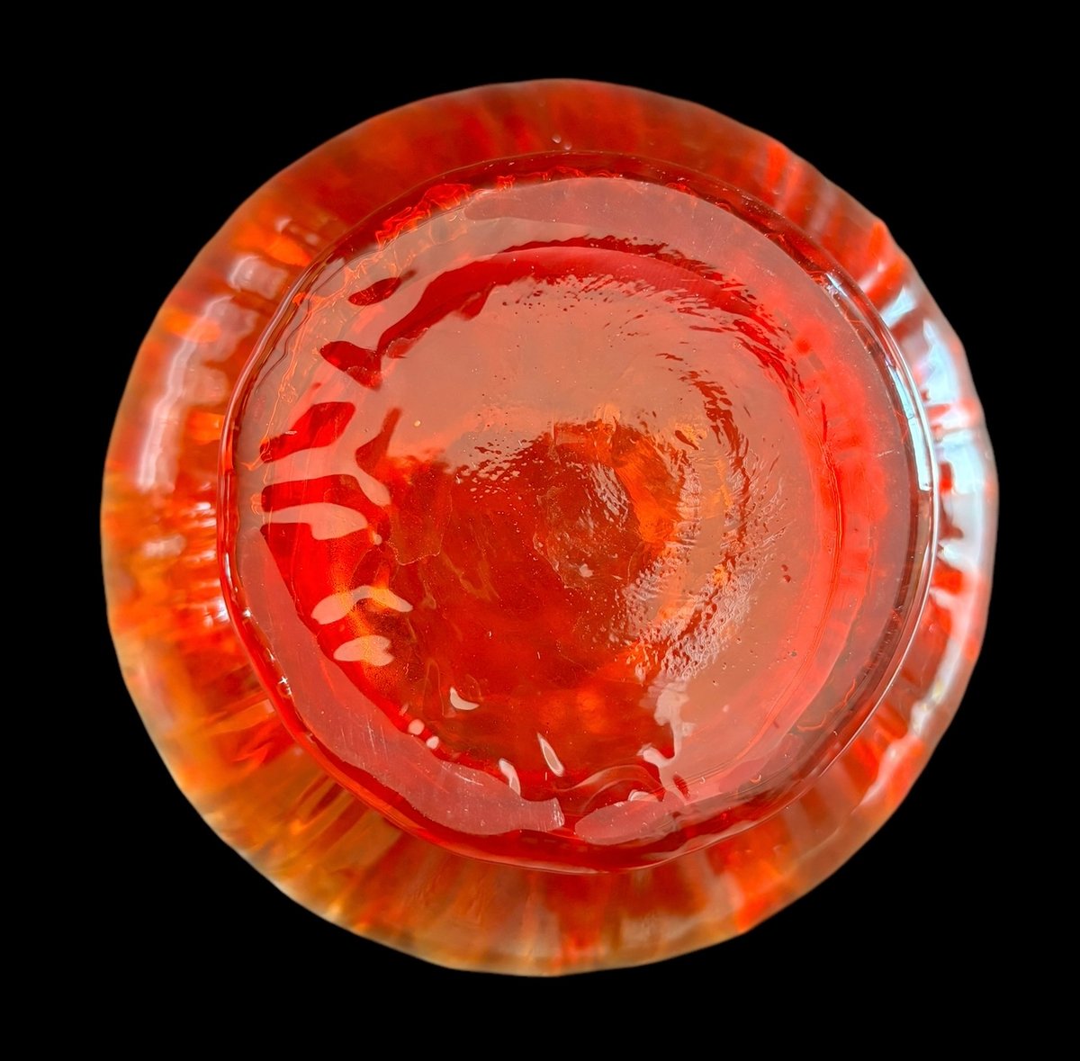 昭和レトロ ガラス ガラス工芸 生花 すりガラス グラデーション 花瓶