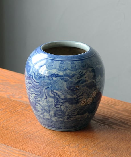 瀬戸火鉢 陶器 骨董品 インテリア
