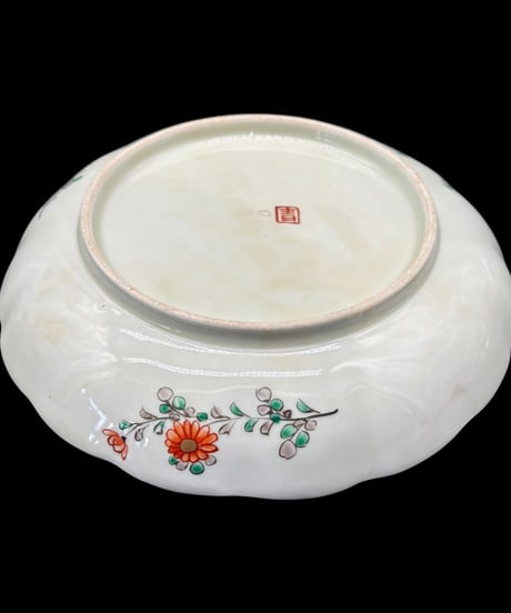 【4客セット】 古伊万里 大皿 金彩 松竹梅 山水風景図 色絵 盛り皿 取り皿 和食器 時代物 陶器 骨董品 アンティーク