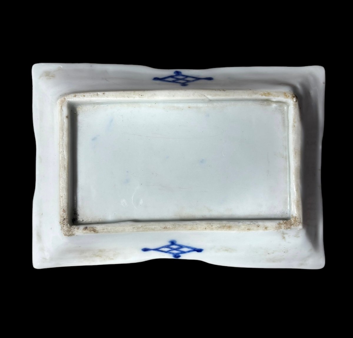 古伊万里 美人図 色絵 角皿 刺身皿 五客 人物 桜 小紋 明治期【MA424】 伊万里 色絵 牡丹と桜 生け花の図 隅切り輪花型 四方皿 - 生活