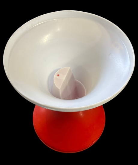 デザインスツール 赤 白 スツール プラ製 什器 スツール 丸椅子 椅子 昭和 レトロ インテリア アンティーク