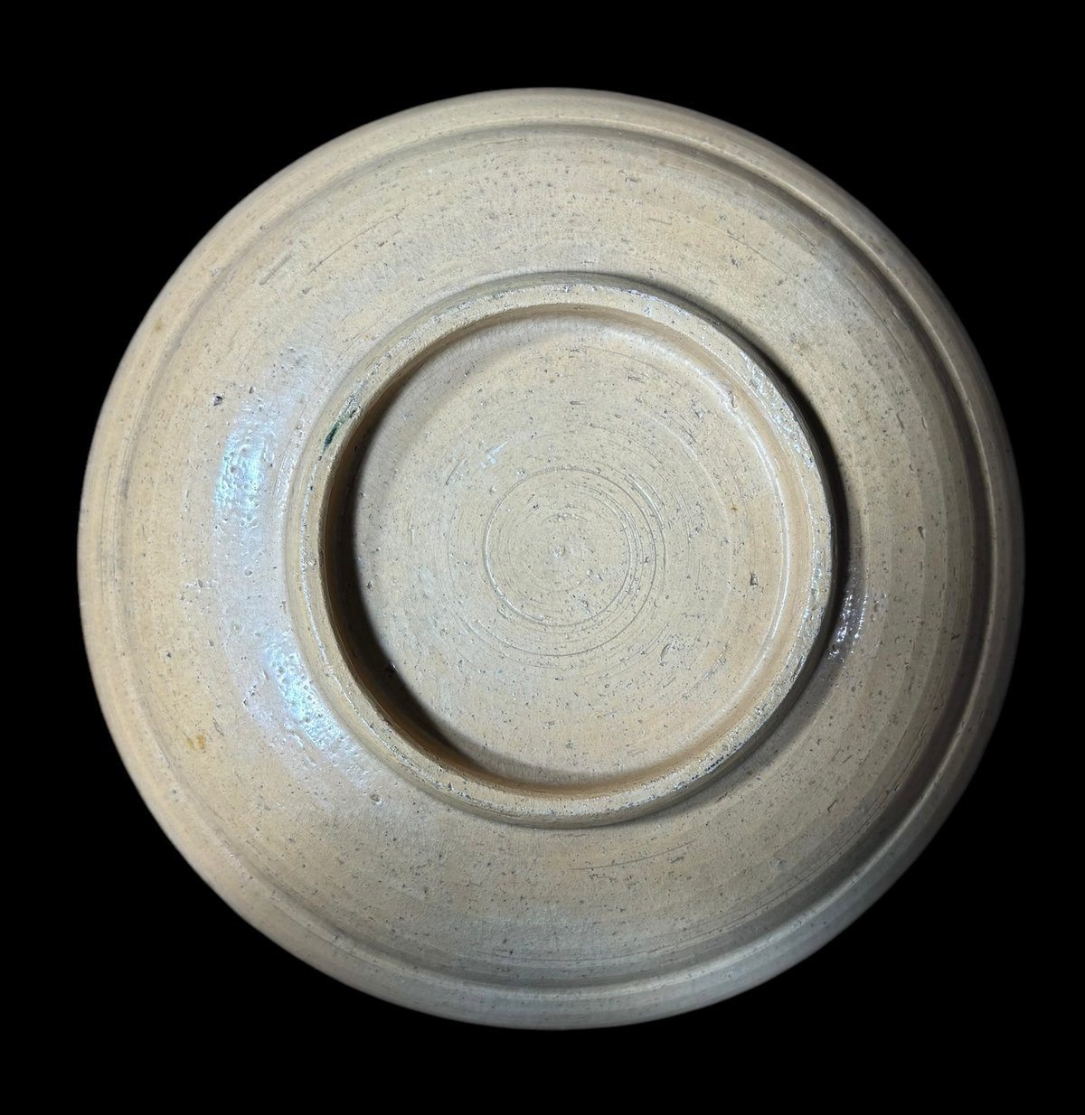 大皿□絵唐津笹紋皿 唐草 飾り皿 料理皿 粉引 古美術 時代物 骨董品□