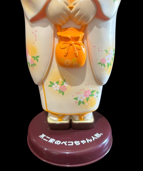 【レア品】ペコちゃん 不二家 首振り人形 着物 インテリア コレクション 置物 オブジェ 非売品 骨董品 アンティーク