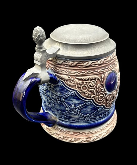 Goebel ゲーベル社 ドイツ製 ハンドメイド ビアマグ 蓋付き ドイツビール ジョッキ 陶器製 ヴィンテージ アンティーク