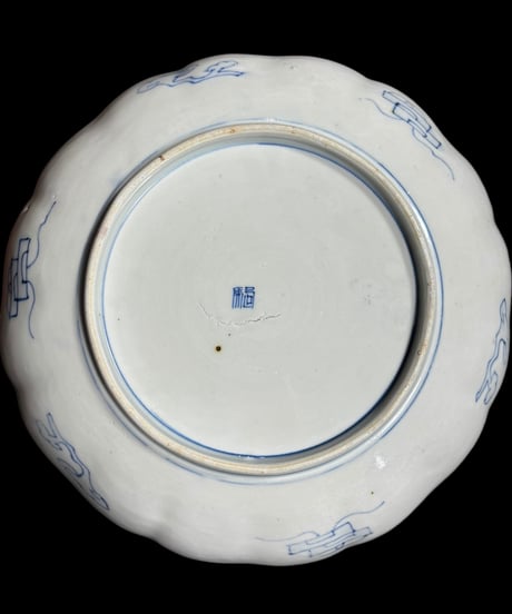 古伊万里 色絵 [松竹梅鳥文絵] 丸皿 取り皿 飾り皿 和食器 江戸 伊万里 陶器 骨董品 アンティーク