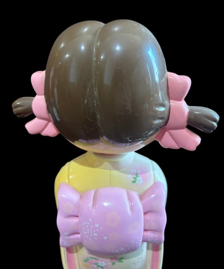 【レア品】ペコちゃん 不二家 首振り人形 着物 インテリア コレクション 置物 オブジェ 非売品 骨董品 アンティーク