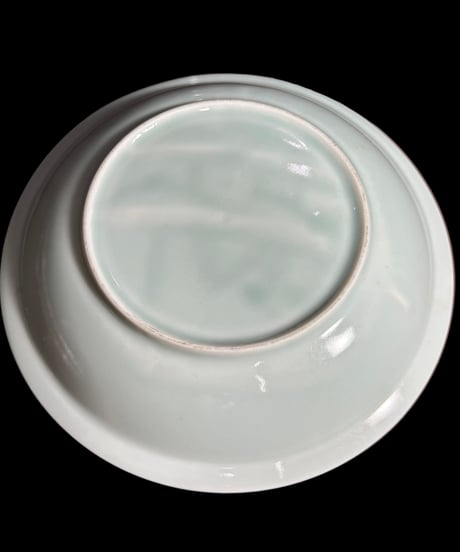 青窯 青白磁 龍 平皿 丸皿 小皿 取り皿 飾り皿 銘々皿 陶器 和食器 骨董品