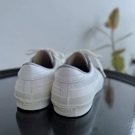 【Asahi】BELTED LOW LEATHER - col.WHITE