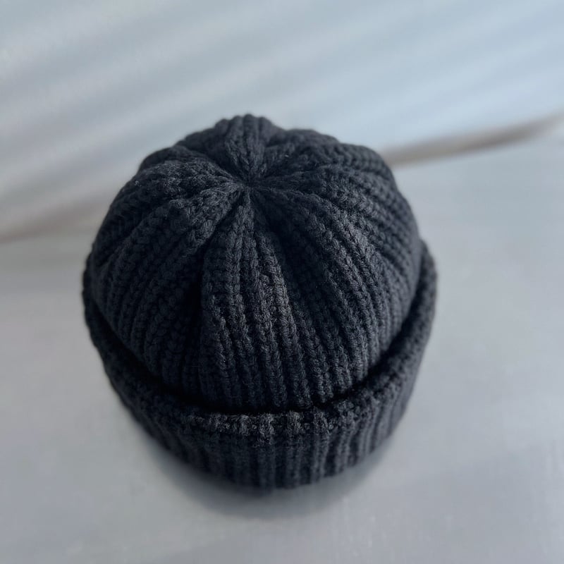帽子 bocodeco Low Gauge Big Watch Knit bocodeco “ Low Gauge Big Watch “ Black | Lapel online store
